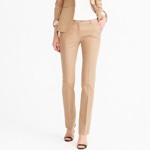 J.Crew Women’s Wool Blend Slim Ankle Skimmer‎ Dress Pants Camel Sz 2 Style 53528